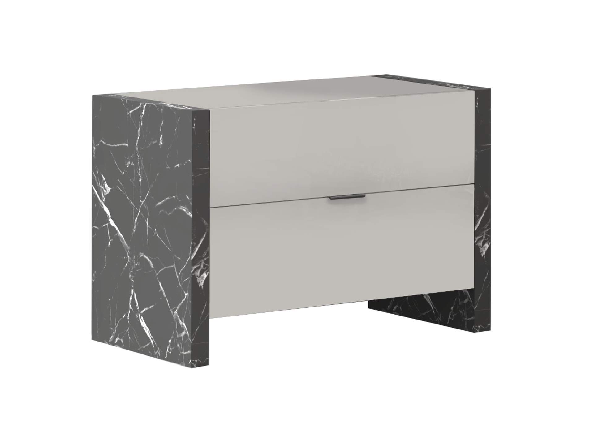 Stoneage Premium  Nightstand In Grigio,J&M Furniture