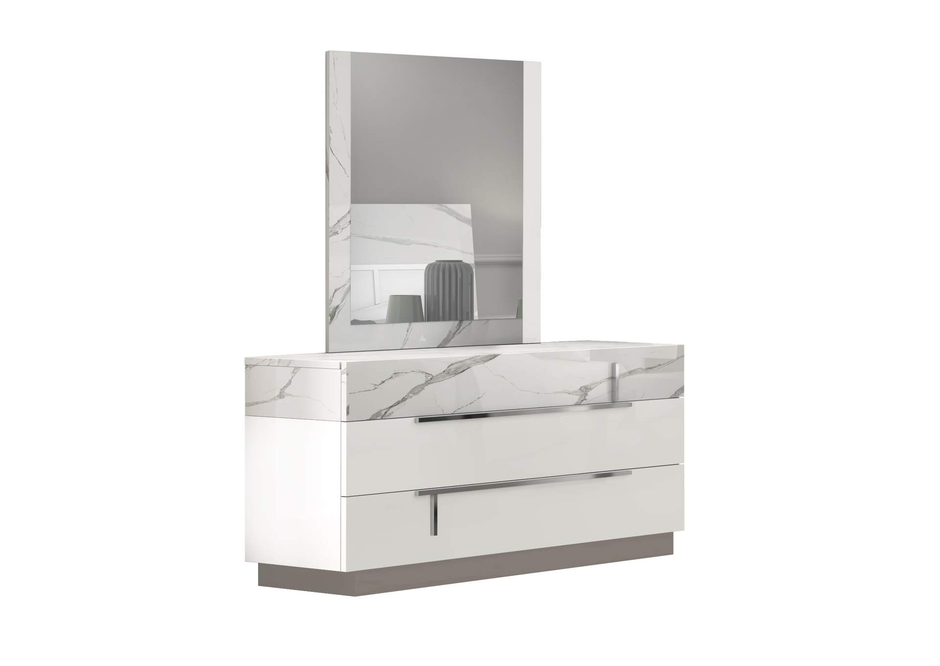 Sunset Premium Dresser In Bianco Luc+Stat,J&M Furniture