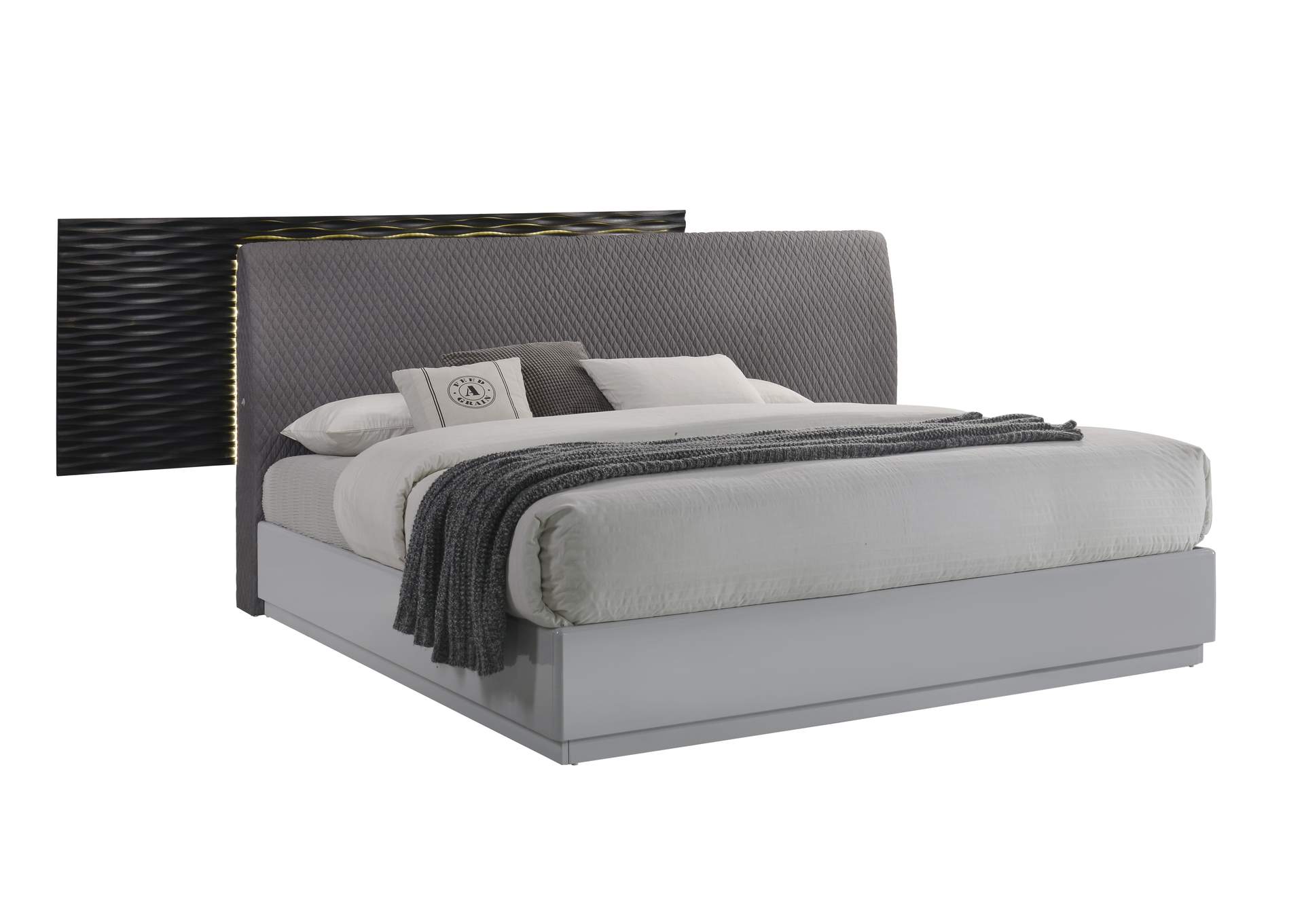 Tribeca Queen Size Bed Best, Tribeca Grey King Bed