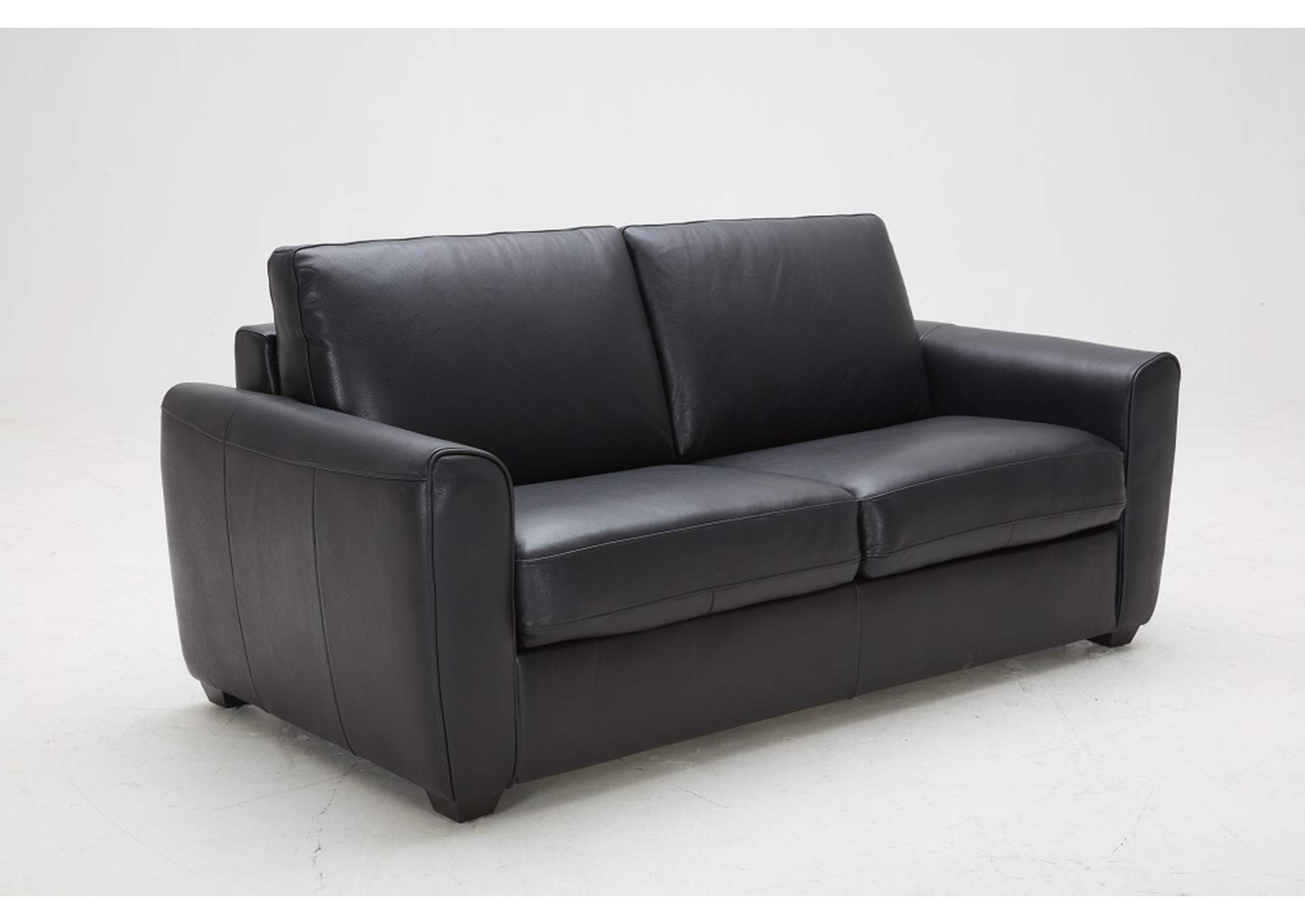 Ventura Sofa Bed In Black Leather,J&M Furniture
