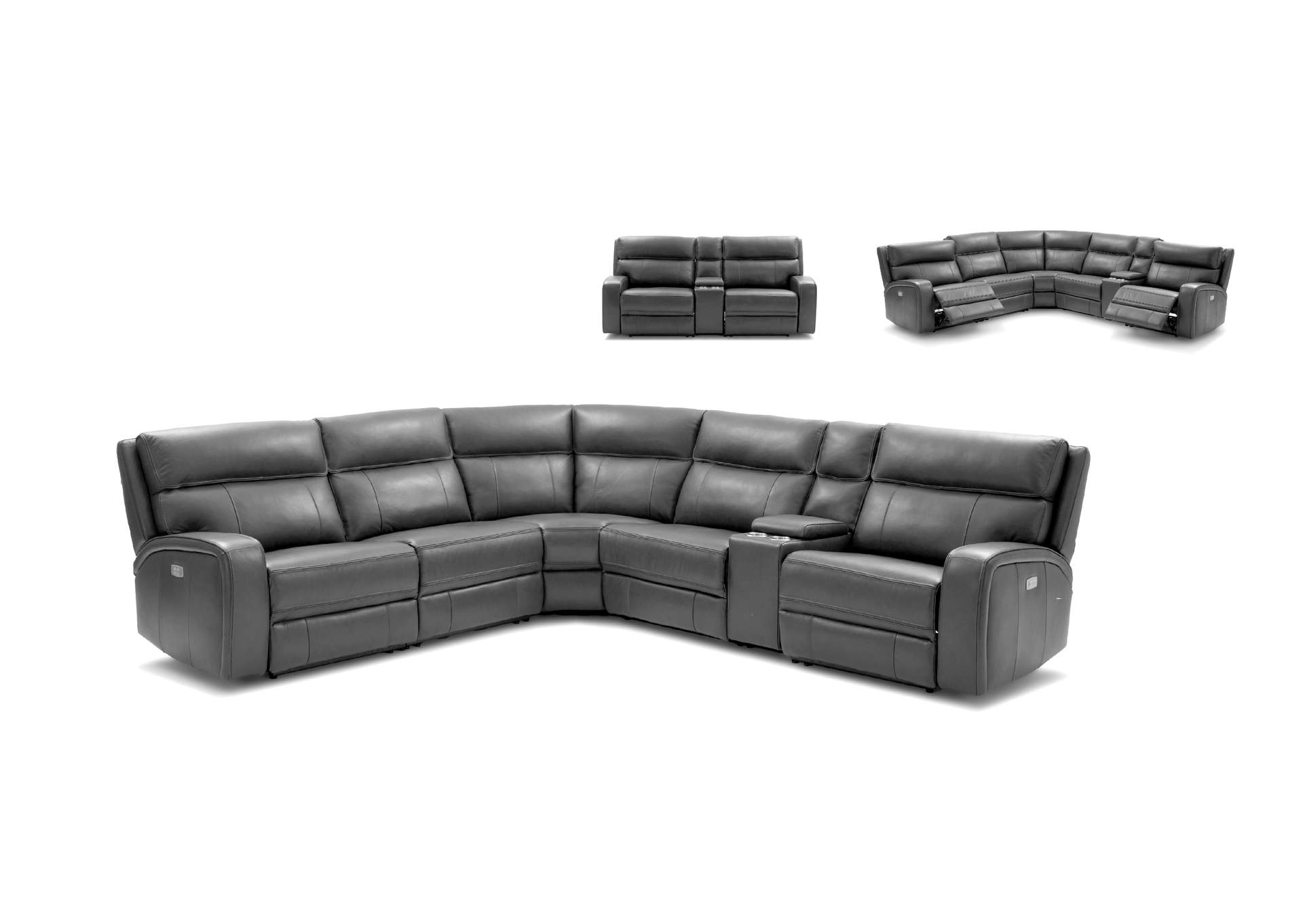 Cozy Motion Sectional In Grey,J&M Furniture