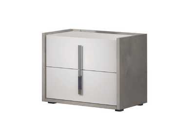 Image for Ada Premium  Nightstand In Cemento - Bianco Opac