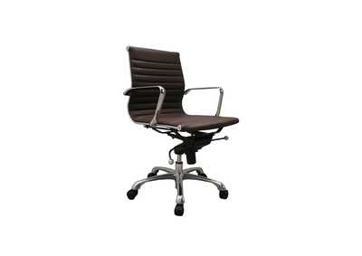 Image for Comfy Low Back Brown Office Chair