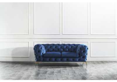 Image for Blue Glamour Sofa & Loveseat