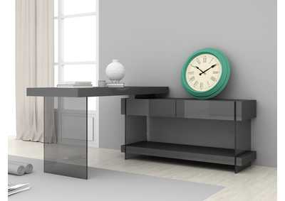 Image for Cloud Desk In Grey High Gloss