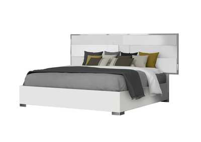 Image for Infinity Premium King Bed In Bianco Lucido