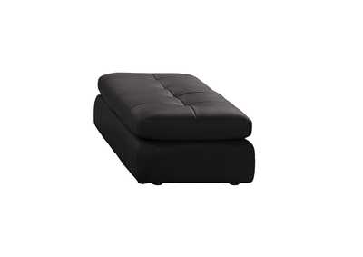 Image for 397 Italian Leather Ottoman In Chocolate Color