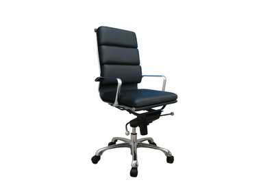 Plush Black High Back Office Chair