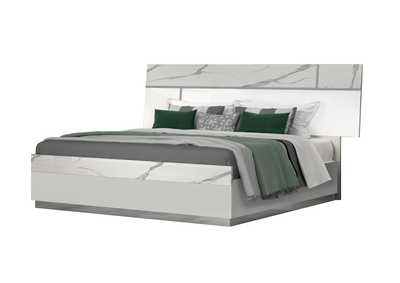 Image for Sunset Premium King Bed In Bianco Luc+Stat