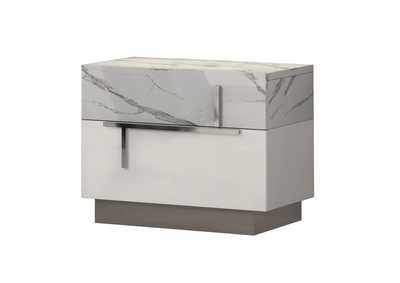 Image for Sunset Premium  Nightstand In Bianco Luc+Stat