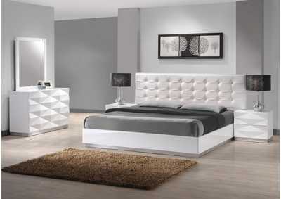 Image for White Verona Full Bed W/ Dresser & Mirror