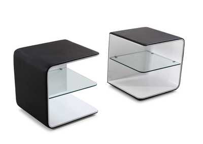 Image for Wave  Nightstand In Black & White