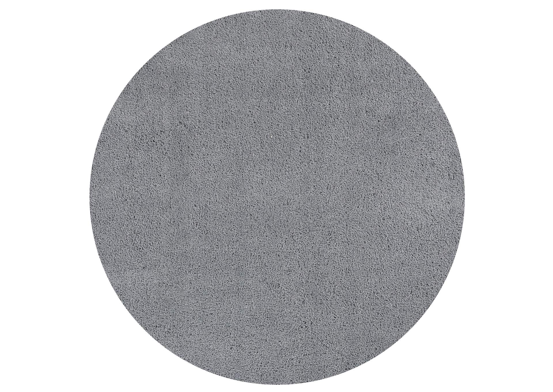 Bliss 1557 Grey Shag Area 6' Round Rug,Kas Rugs