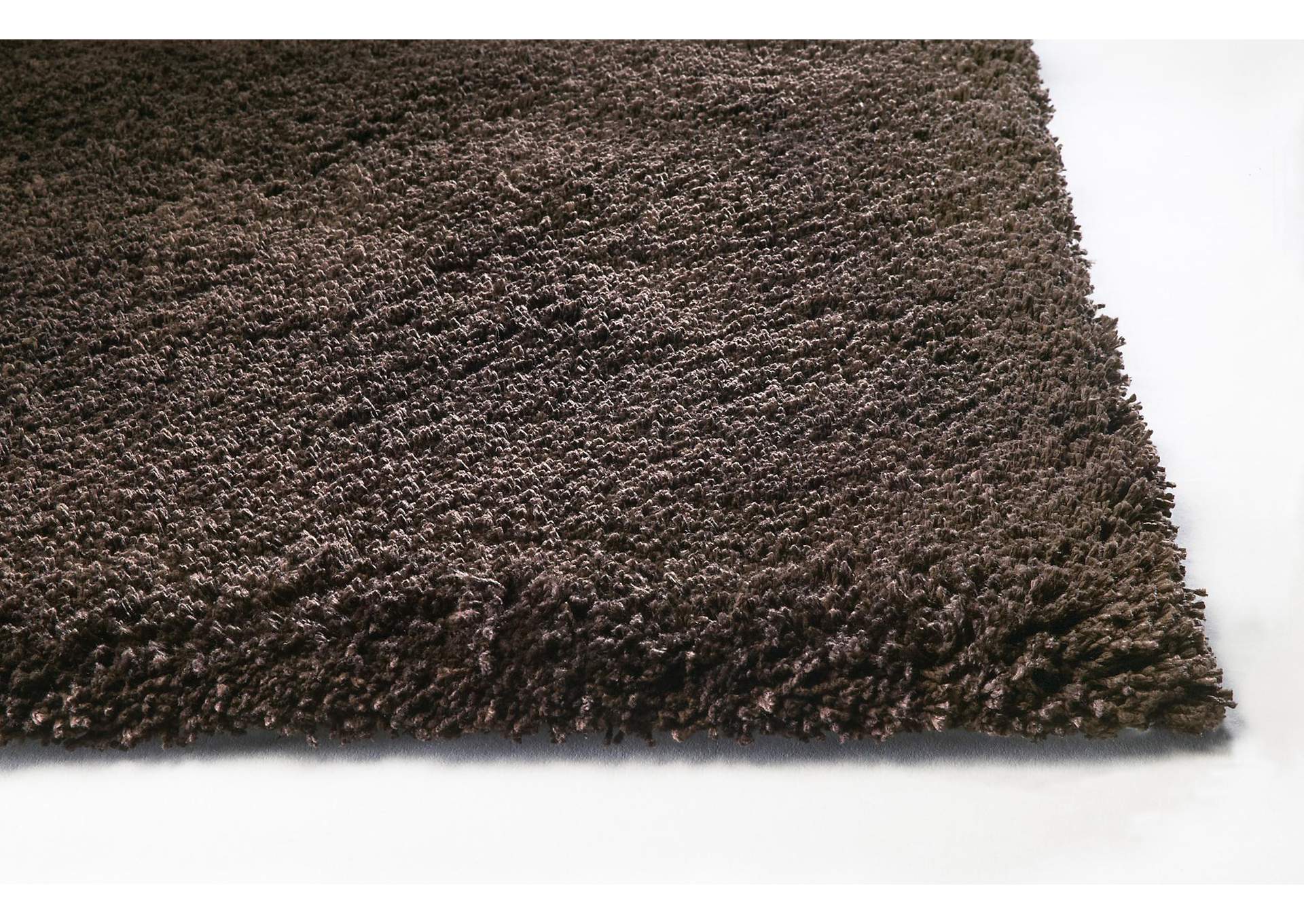 Bliss 1566 Espresso Shag Area 7'6" x 9'6" Rug,Kas Rugs