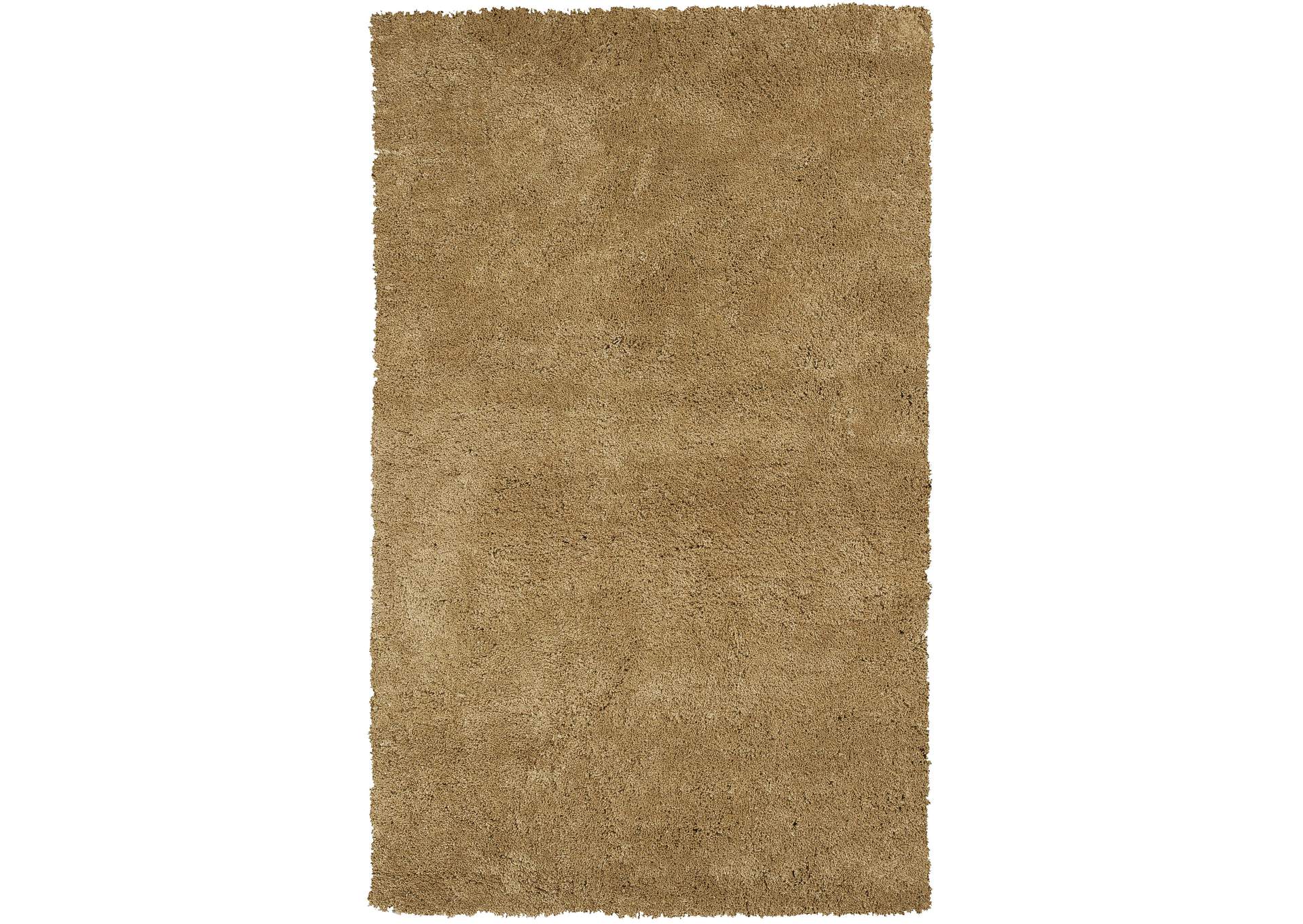 Bliss 1567 Gold Shag Area 8' x 11' Rug,Kas Rugs