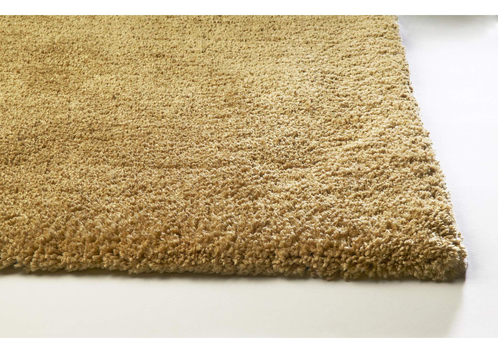 Bliss 1567 Gold Shag Area 8' x 11' Rug,Kas Rugs