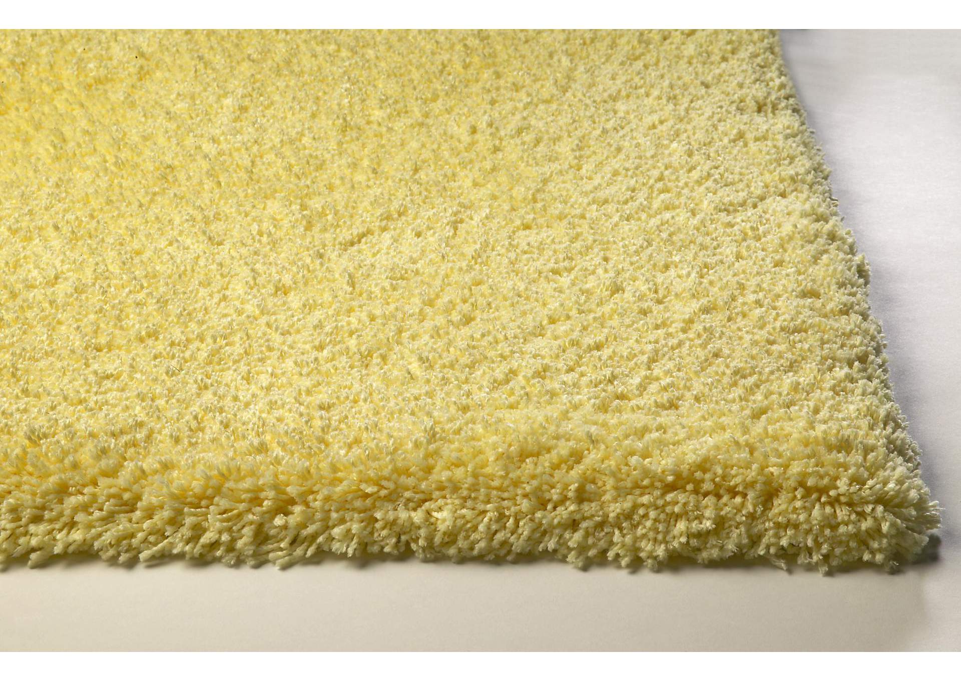 Bliss 1574 Canary Yellow Shag Area 3'3" x 5'3" Rug,Kas Rugs