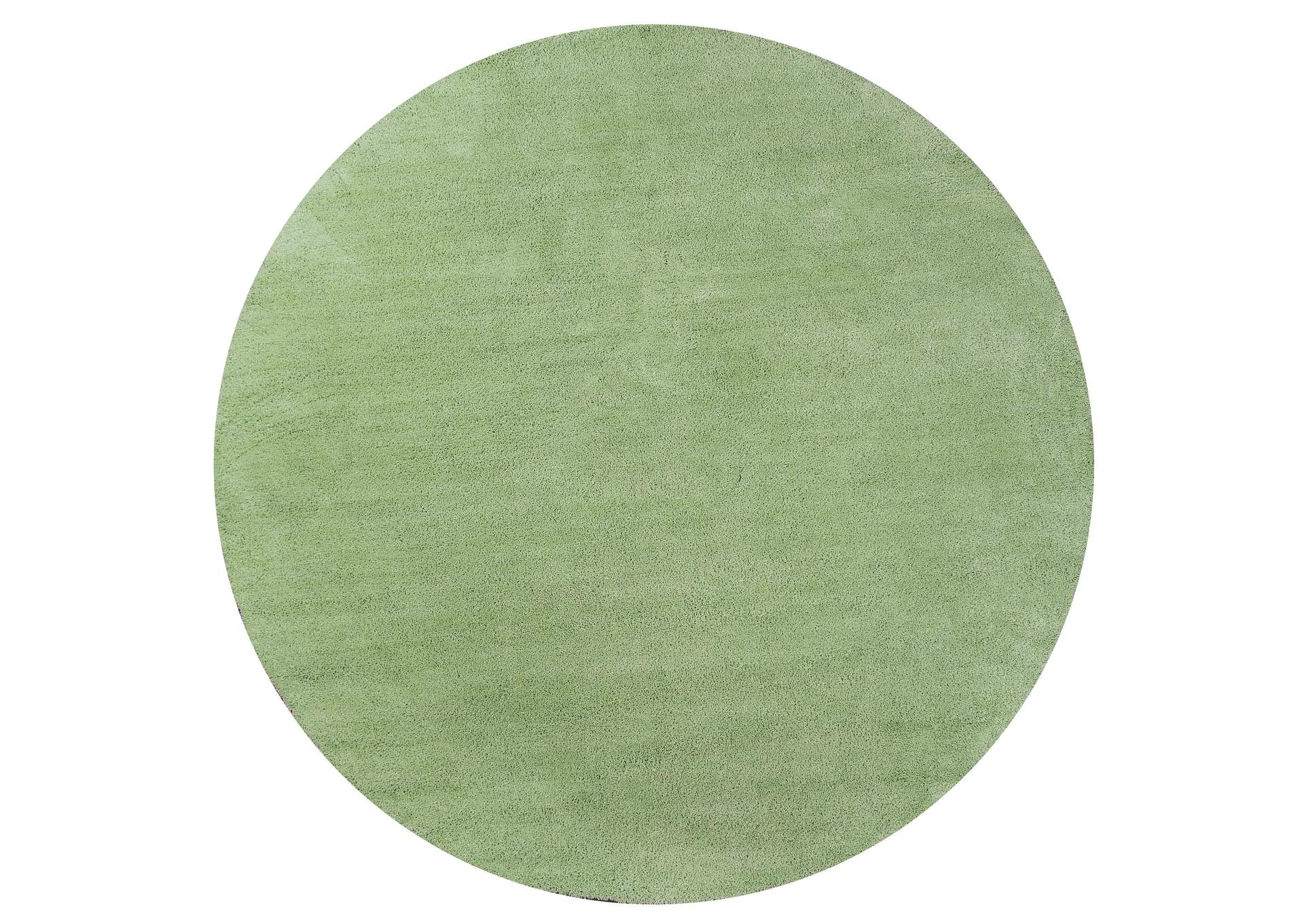 Bliss 1578 Spearmint Green Shag Area 8' Round Rug,Kas Rugs