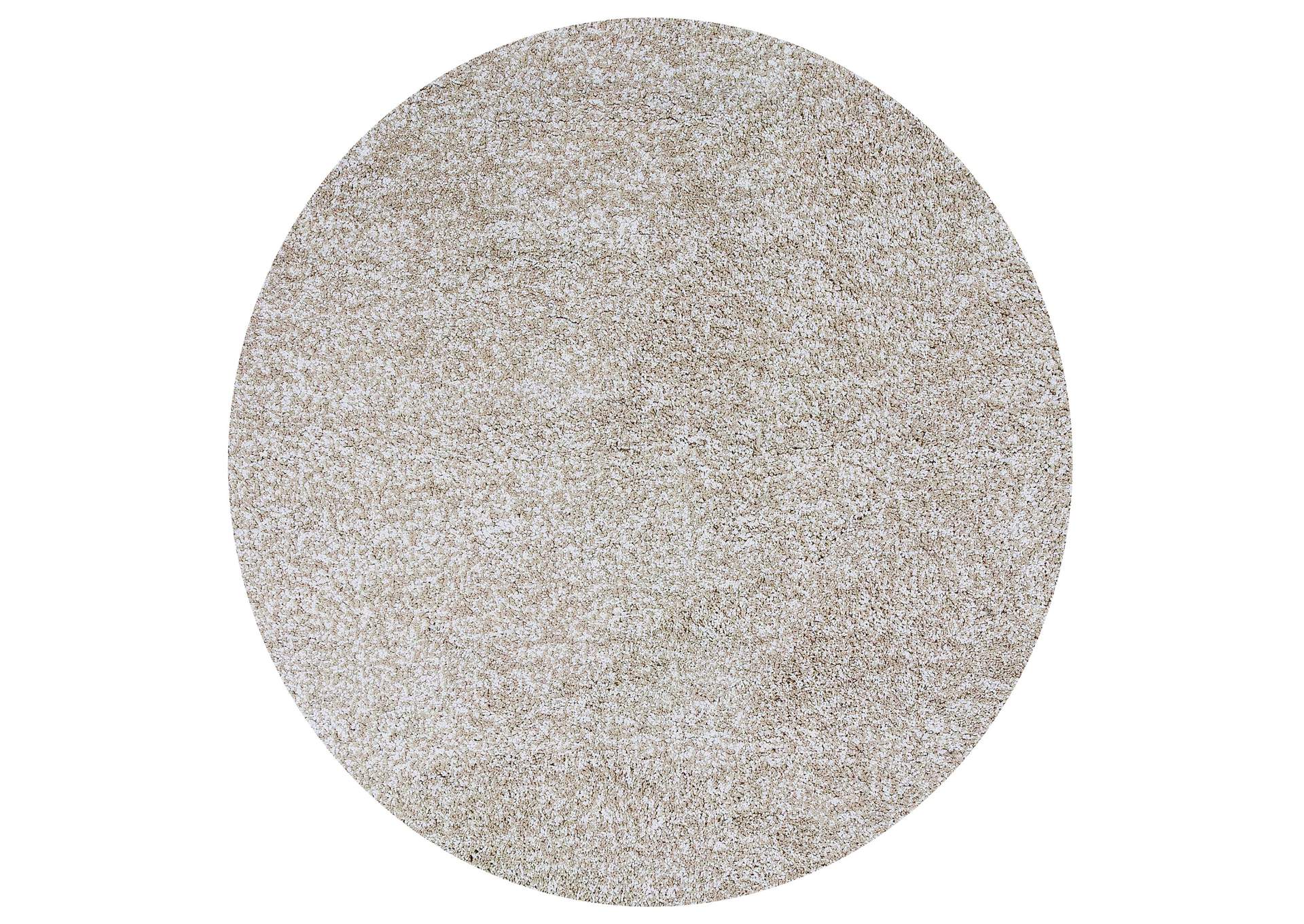 Bliss 1580 Ivory Heather Shag Area 6' Round Rug,Kas Rugs