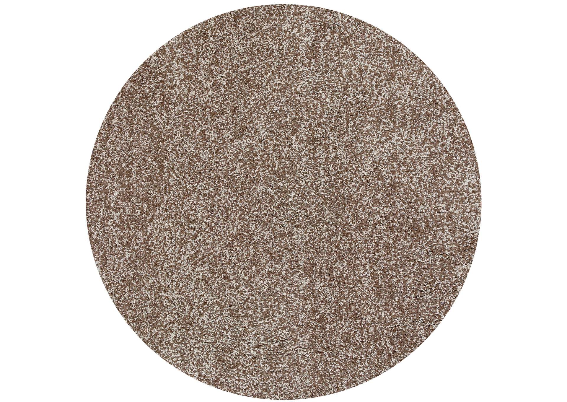 Bliss 1581 Beige Heather Shag Area 6' Round Rug,Kas Rugs