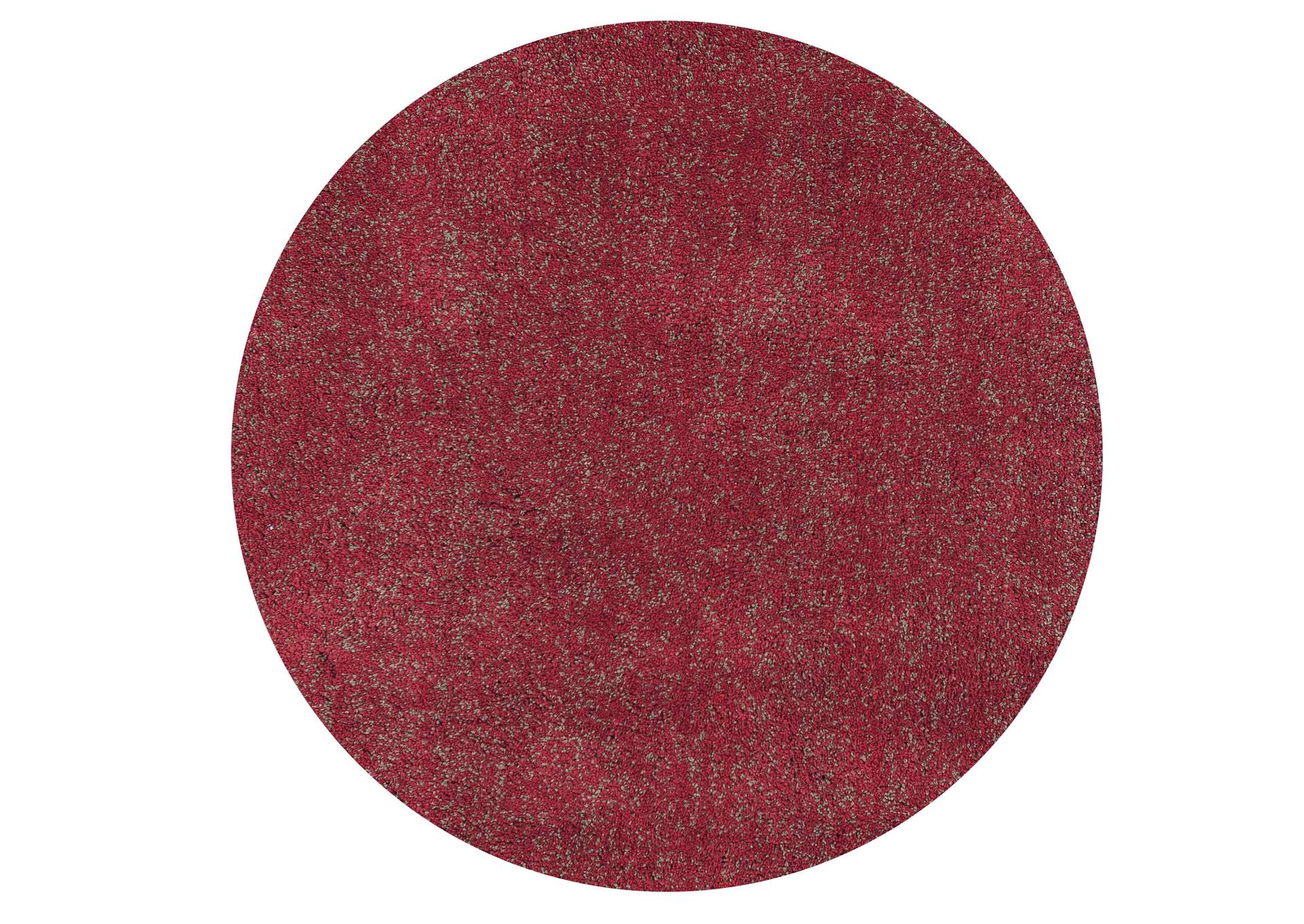 Bliss 1584 Red Heather Shag Area 6' Round Rug,Kas Rugs