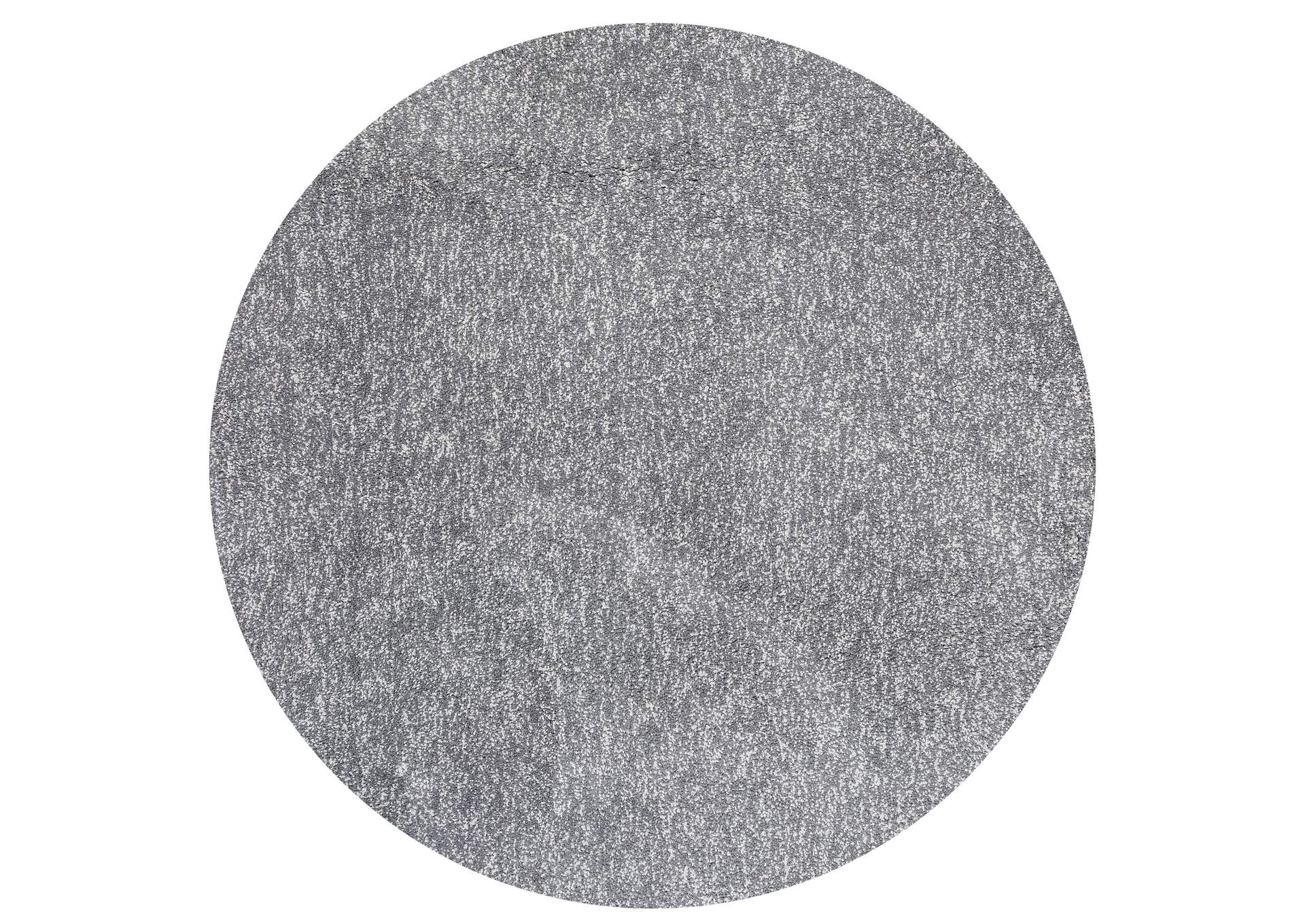 Bliss 1585 Grey Heather Shag Area 6' Round Rug,Kas Rugs