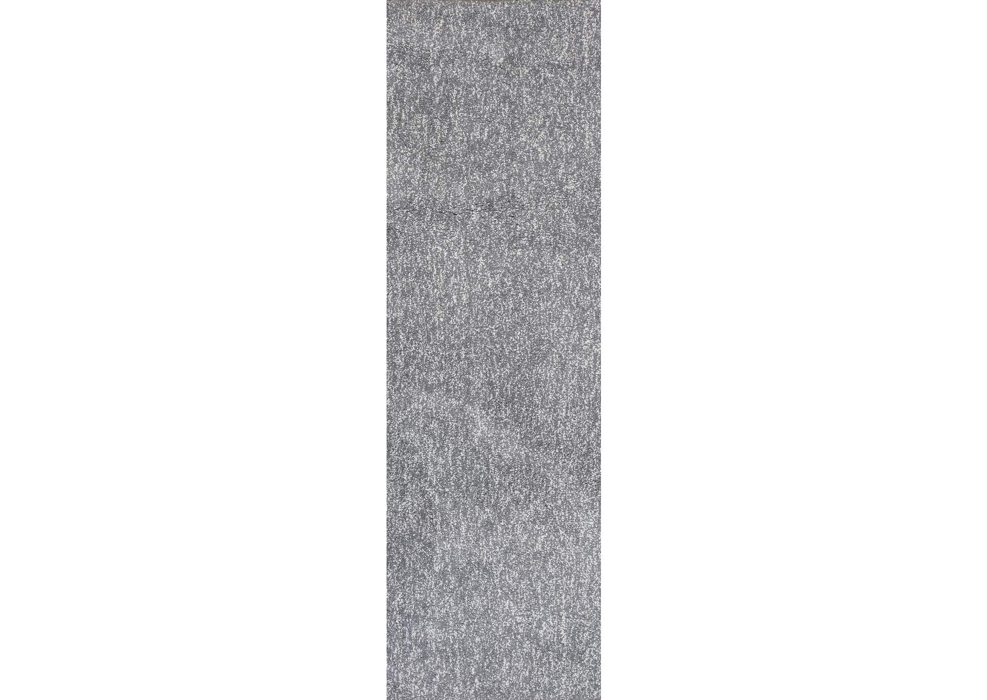 Bliss 1585 Grey Heather Shag Area 2'3" x 7'6" Runner Rug,Kas Rugs