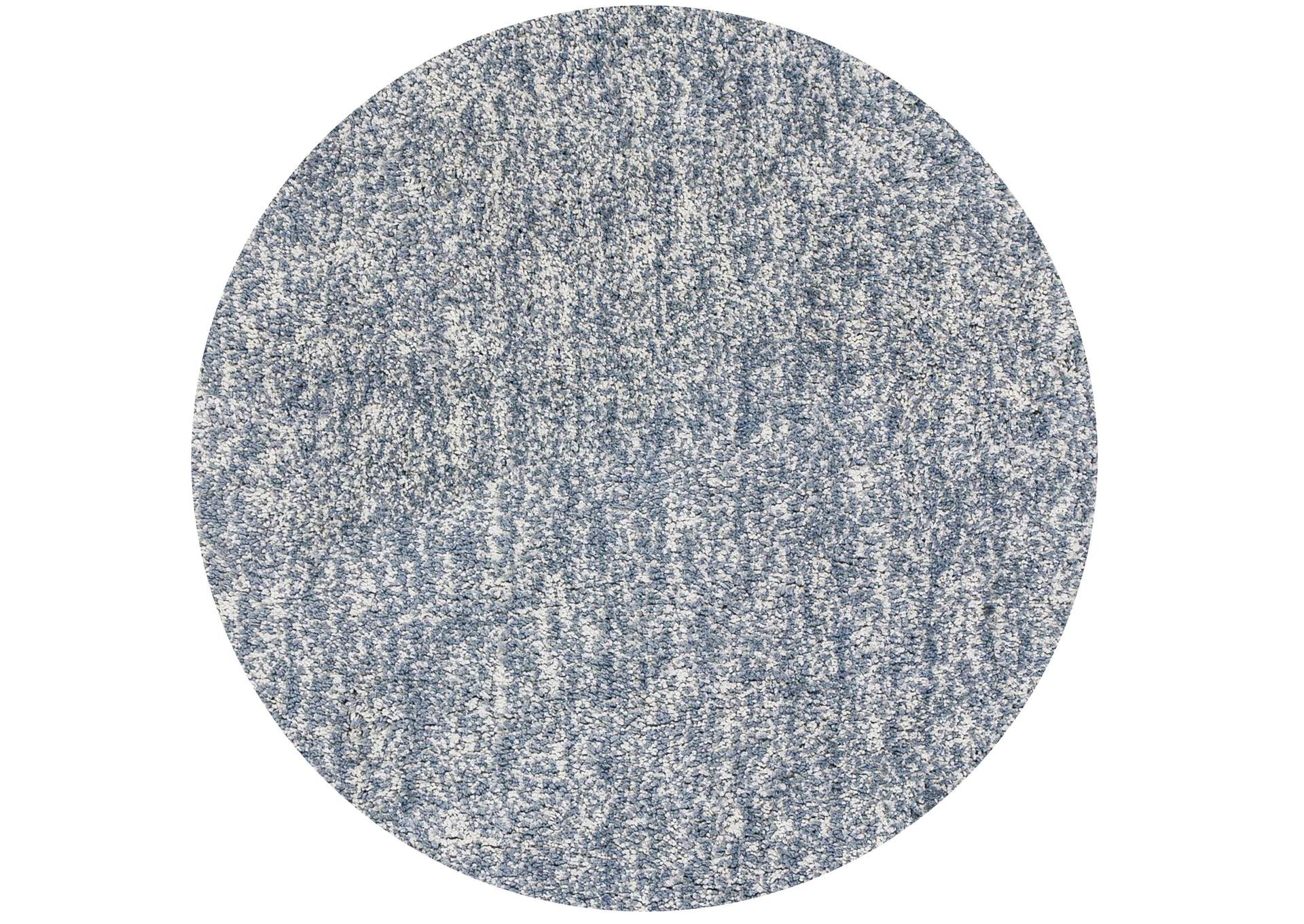 Bliss 1587 Slate Heather Shag Area 8' Round Rug,Kas Rugs