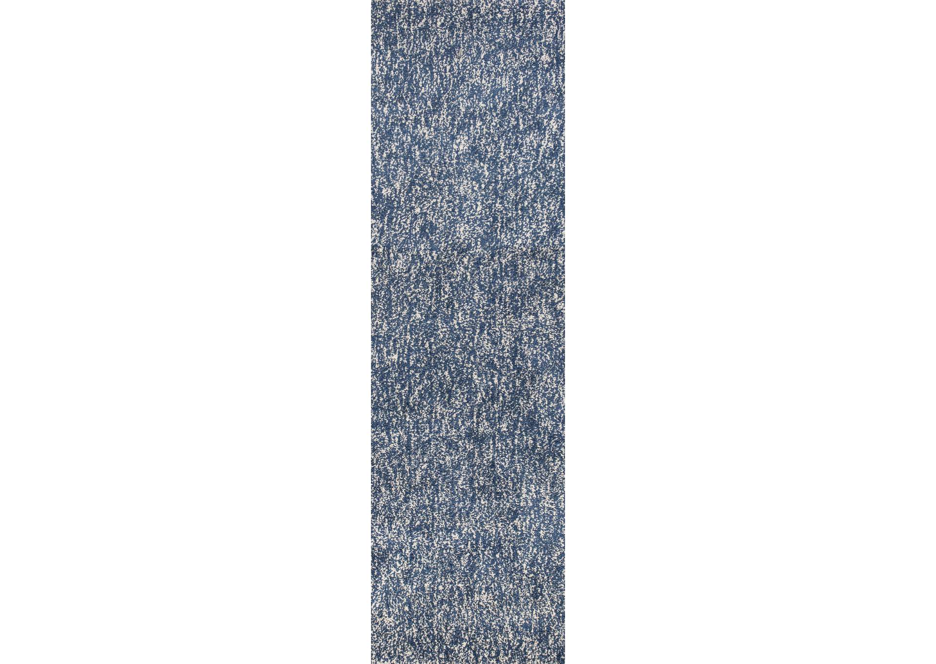 Bliss 1589 Indigo/Ivory Heather Area 2'3" x 7'6" Runner Rug,Kas Rugs