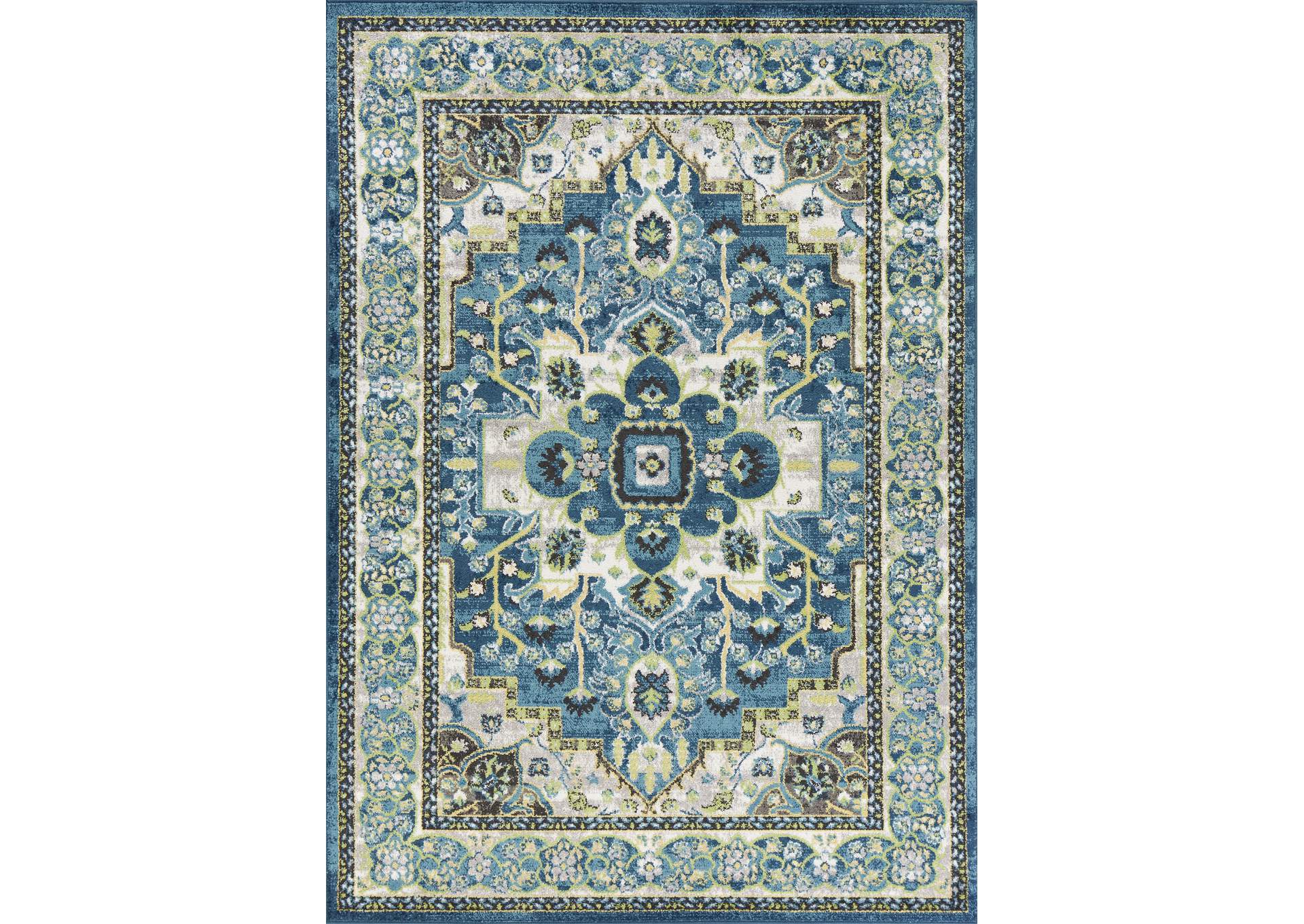 Skyline 6417 Teal 5'3" x  7'7" 5'3" x  7'7" Rug,Kas Rugs