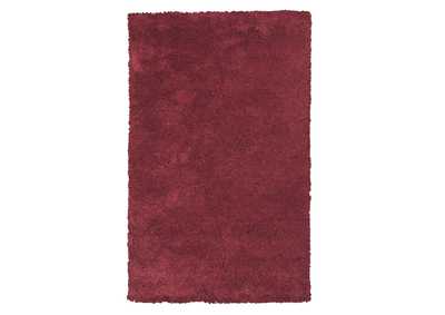 Image for Bliss 1564 Red Shag Area 27" x 45" Rug