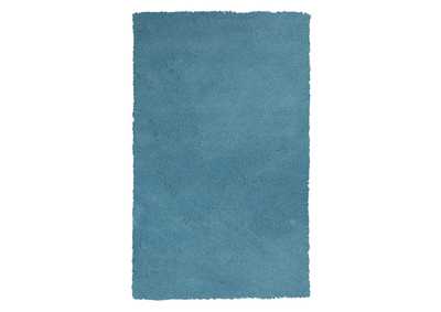 Image for Bliss 1577 Highlighter Blue Shag Area 2'3" x 7'6" Runner Rug