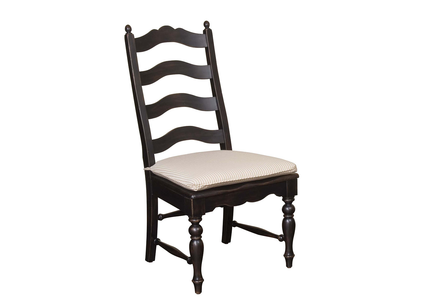 Homecoming Pine Black Ladderback Side Chair (Set of 2),Kincaid