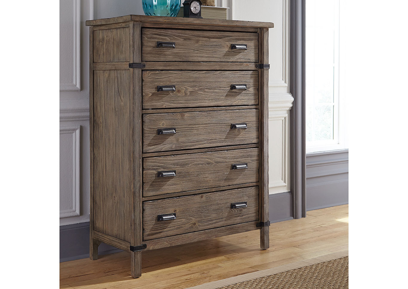 Foundry Driftwood Drawer Chest,Kincaid