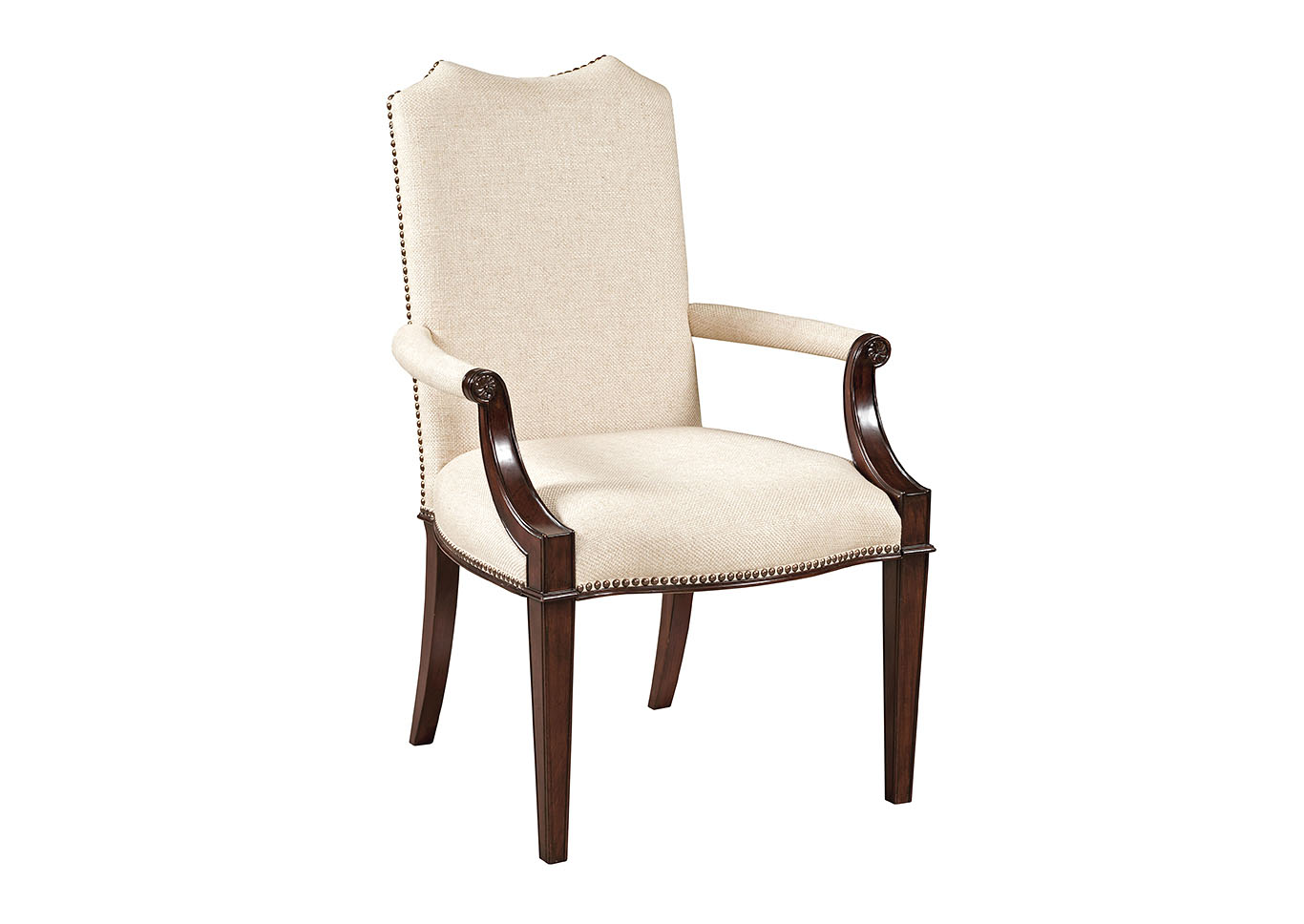 Hadleigh Classic Cherry Upholstered Arm Chair (Set of 2),Kincaid