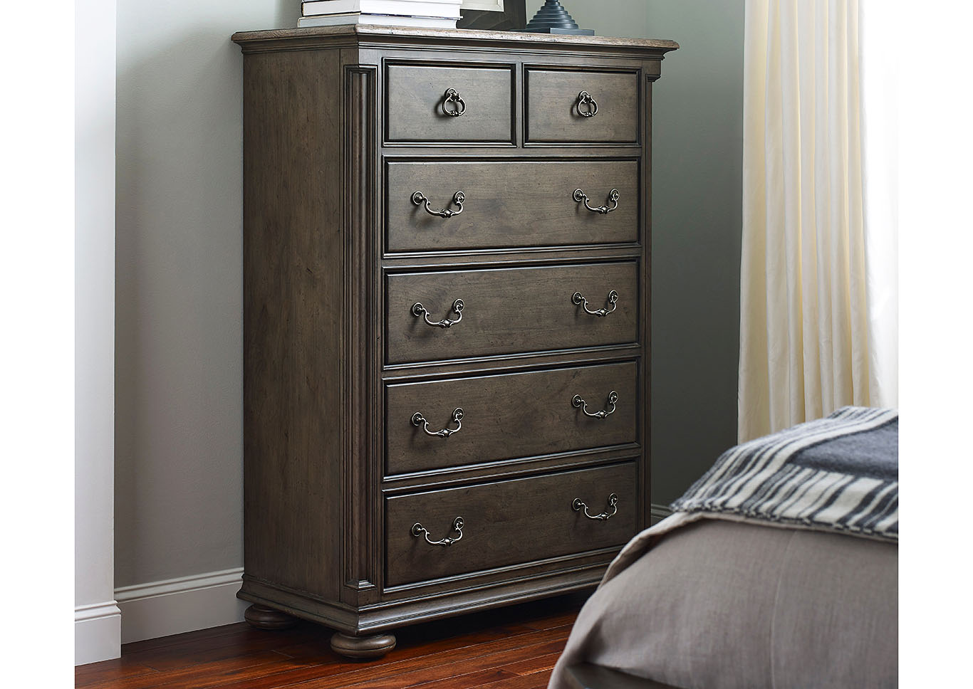 Sullivan Fossil/Greystone Six Drawer Chest,Kincaid
