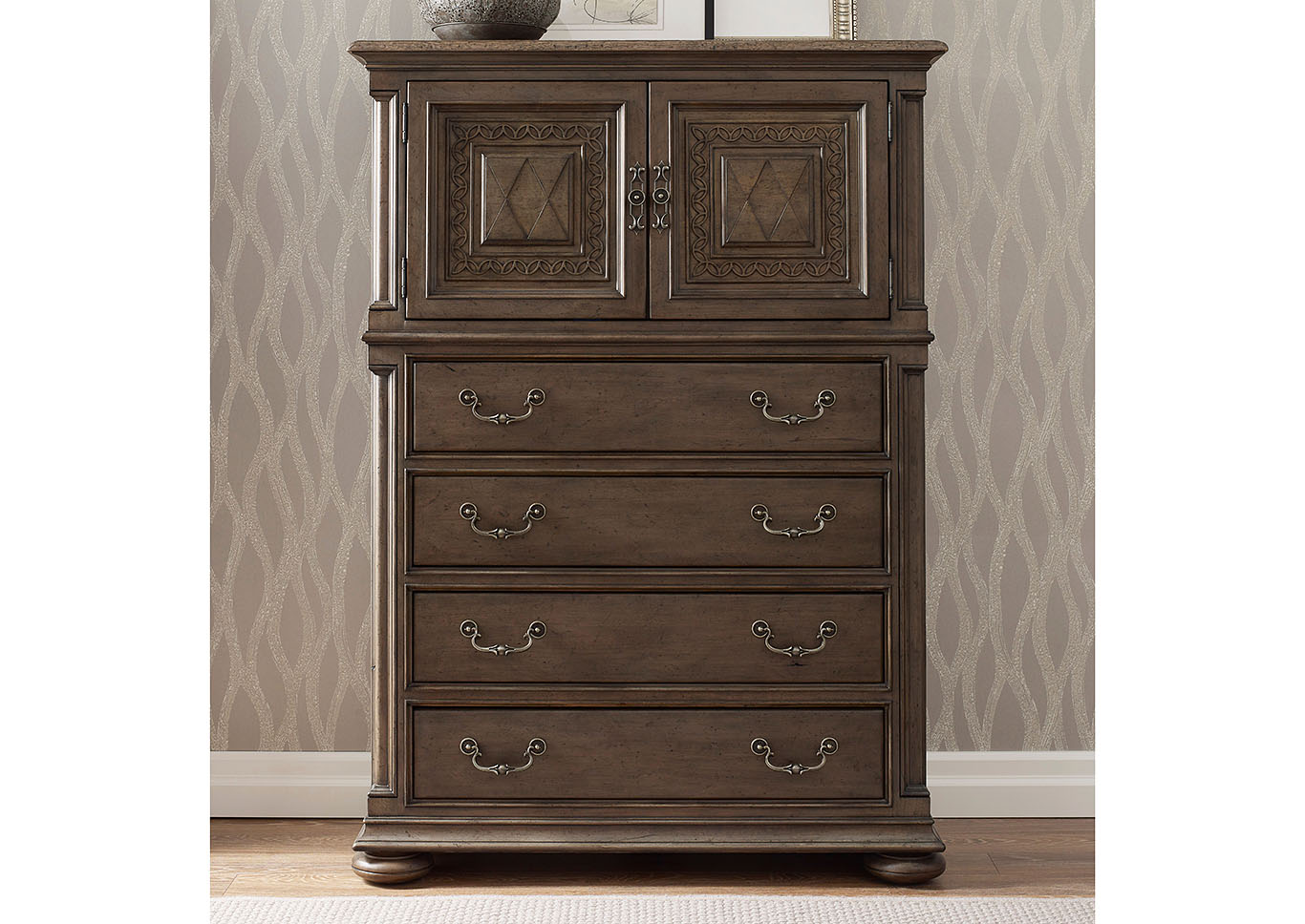 Milford Fossil/Greystone Door Chest,Kincaid