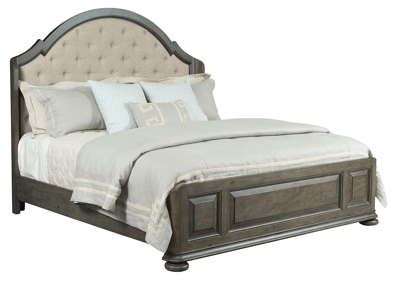 Radford Greystone Upholstered Shelter Queen Bed,Kincaid
