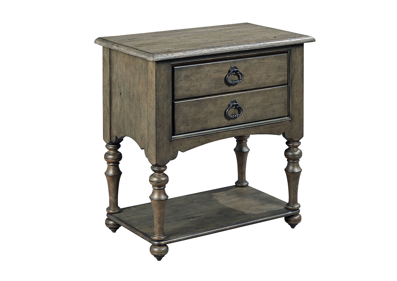Tyler Fossil Greystone Two Drawer Nightstand,Kincaid
