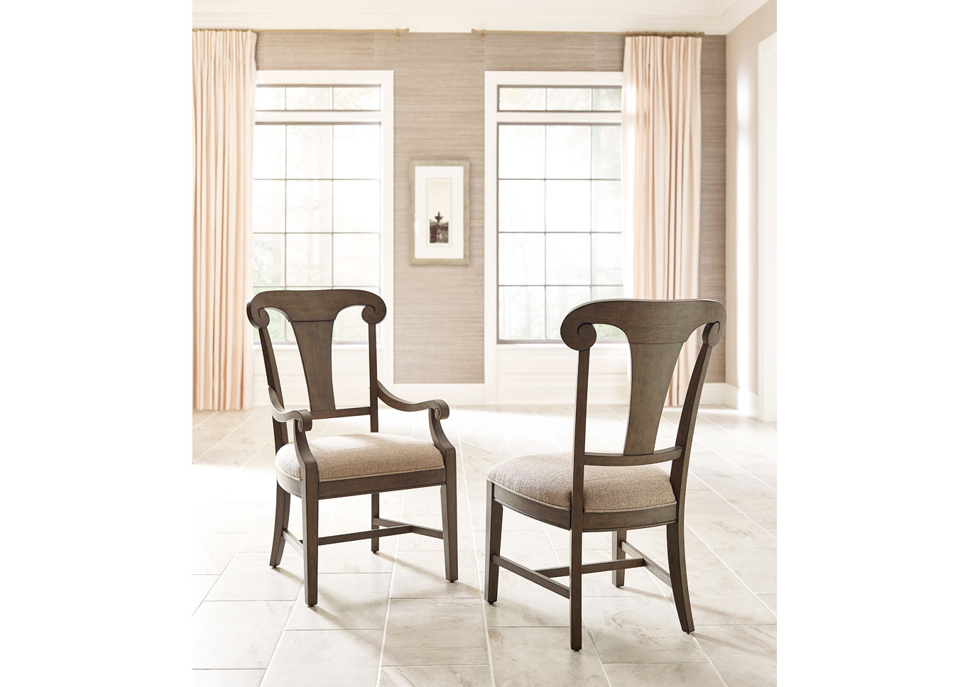 Fulton Greystone Splat Back Side Chair (Set of 2),Kincaid