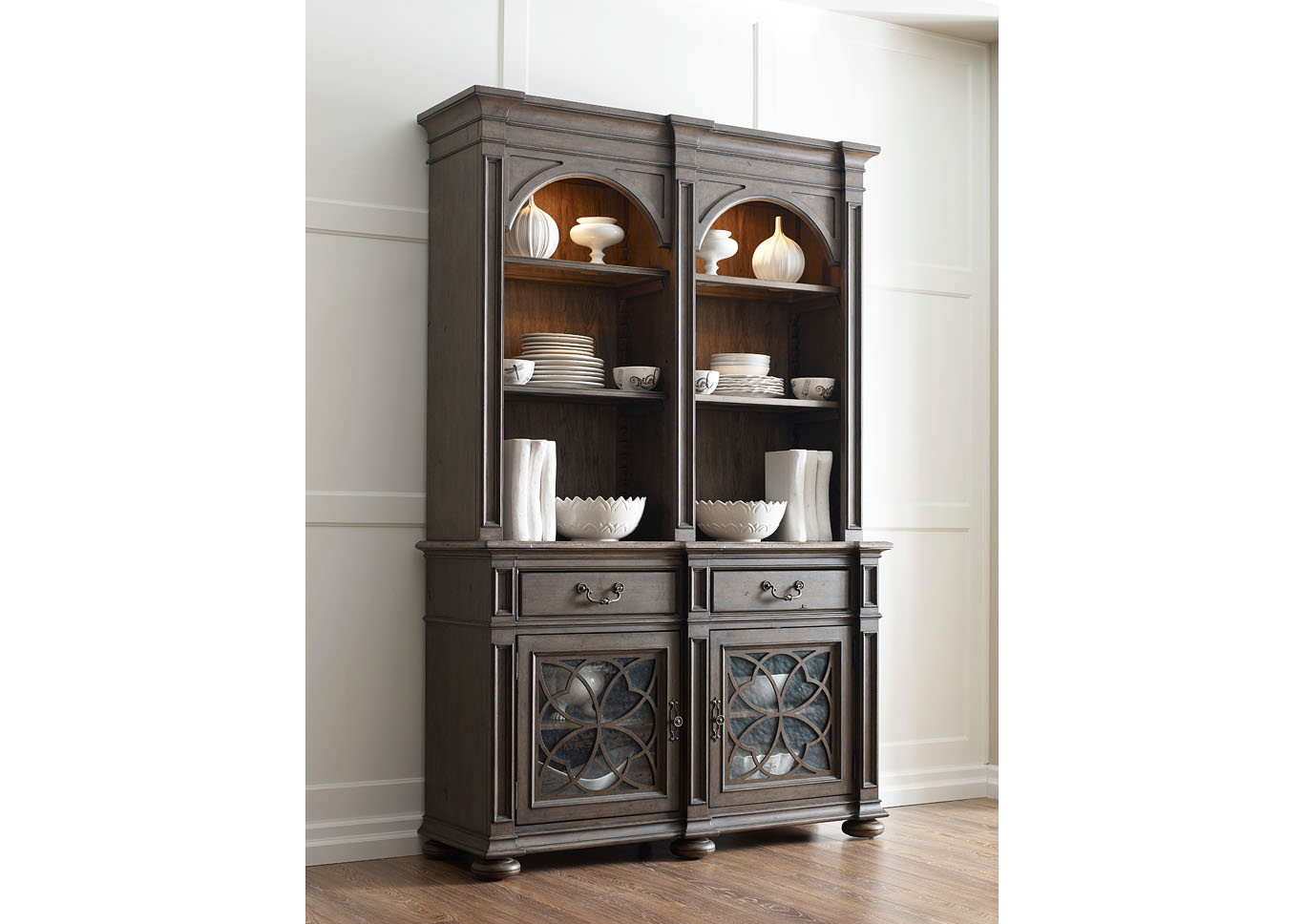 Harper Fossil/Greystone China Cabinet,Kincaid