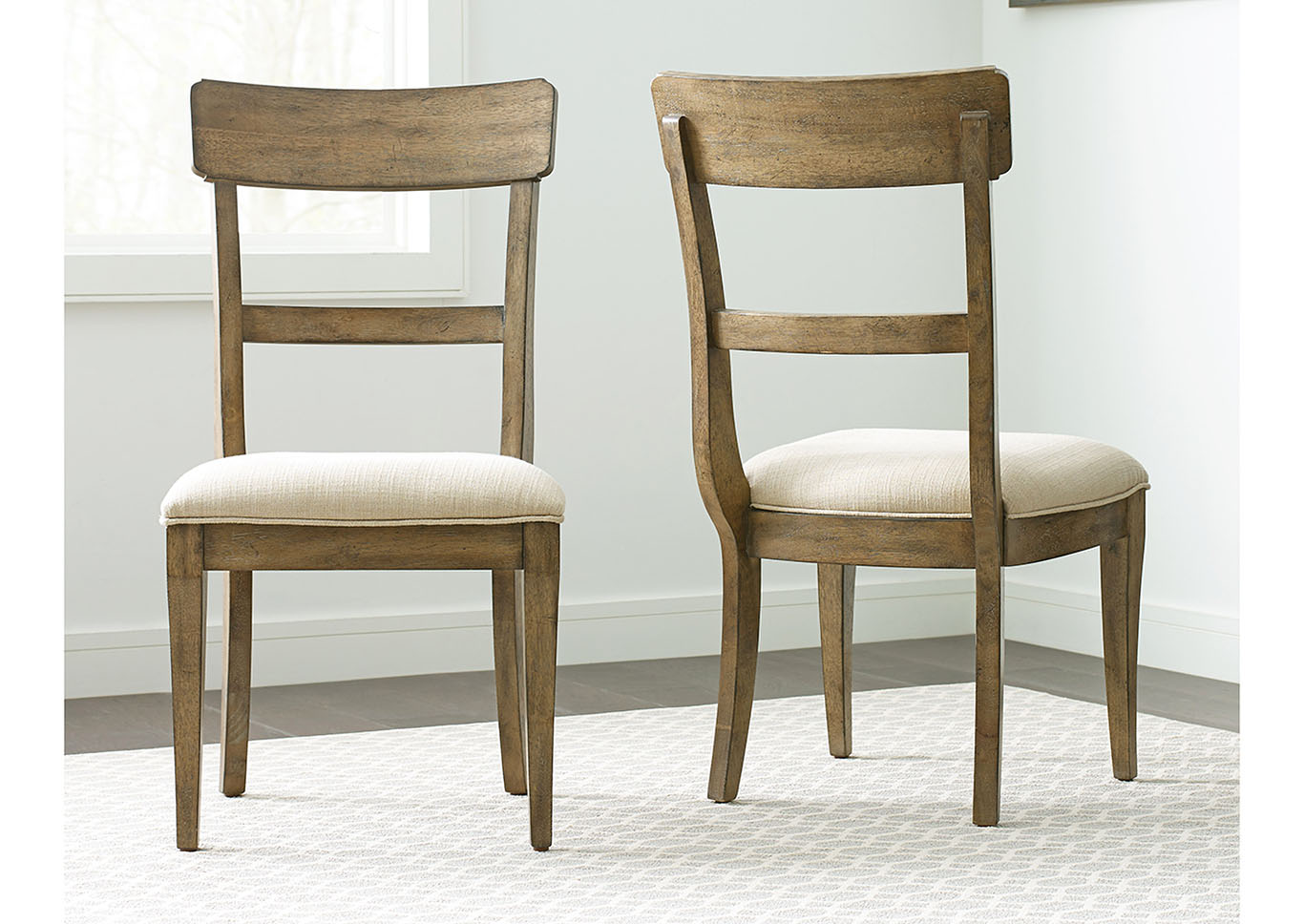 The Nook Brushed Oak Side Chair (Set of 2),Kincaid
