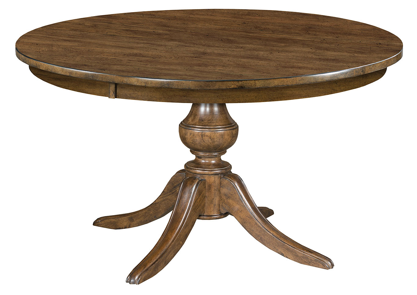 The Nook Hewned Maple 44" Round Table w/Wood Base,Kincaid