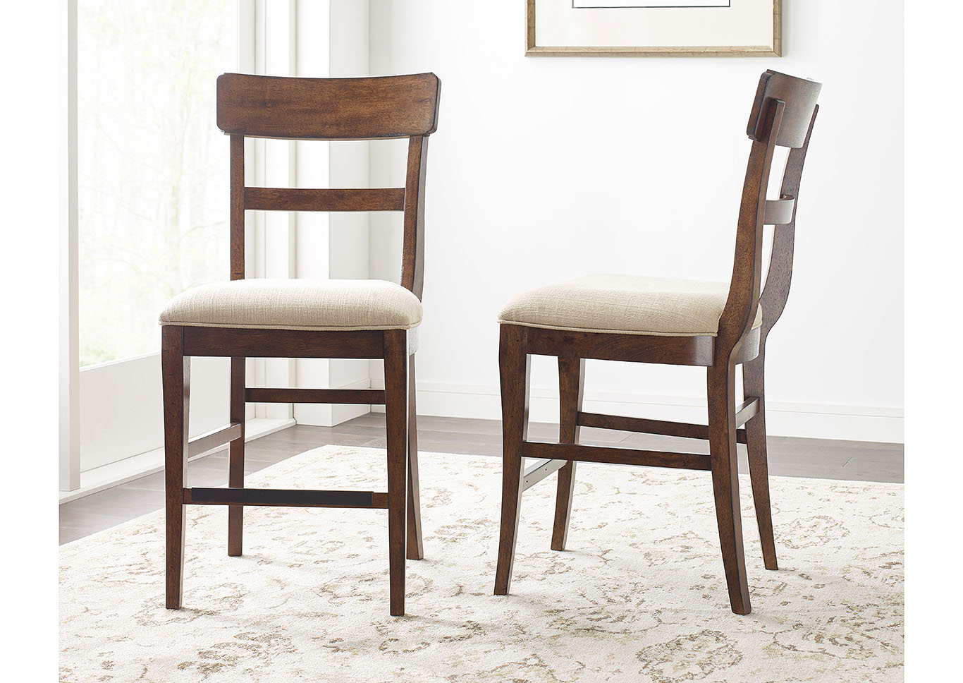 The Nook Hewned Maple Counter Chair (Set of 2),Kincaid