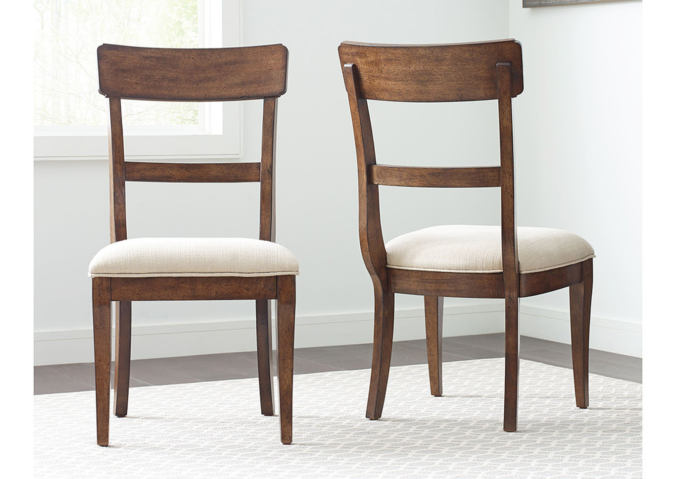 The Nook Hewned Maple Upholstered Side Chair (Set of 2),Kincaid