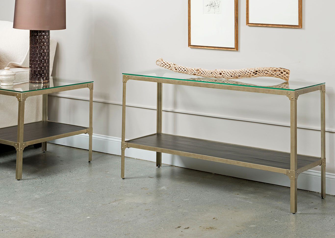 Marquesa Glass Top Sofa Table,Kincaid