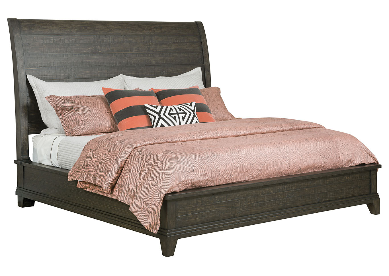 Eastburn Charcoal Sleigh California King Bed,Kincaid