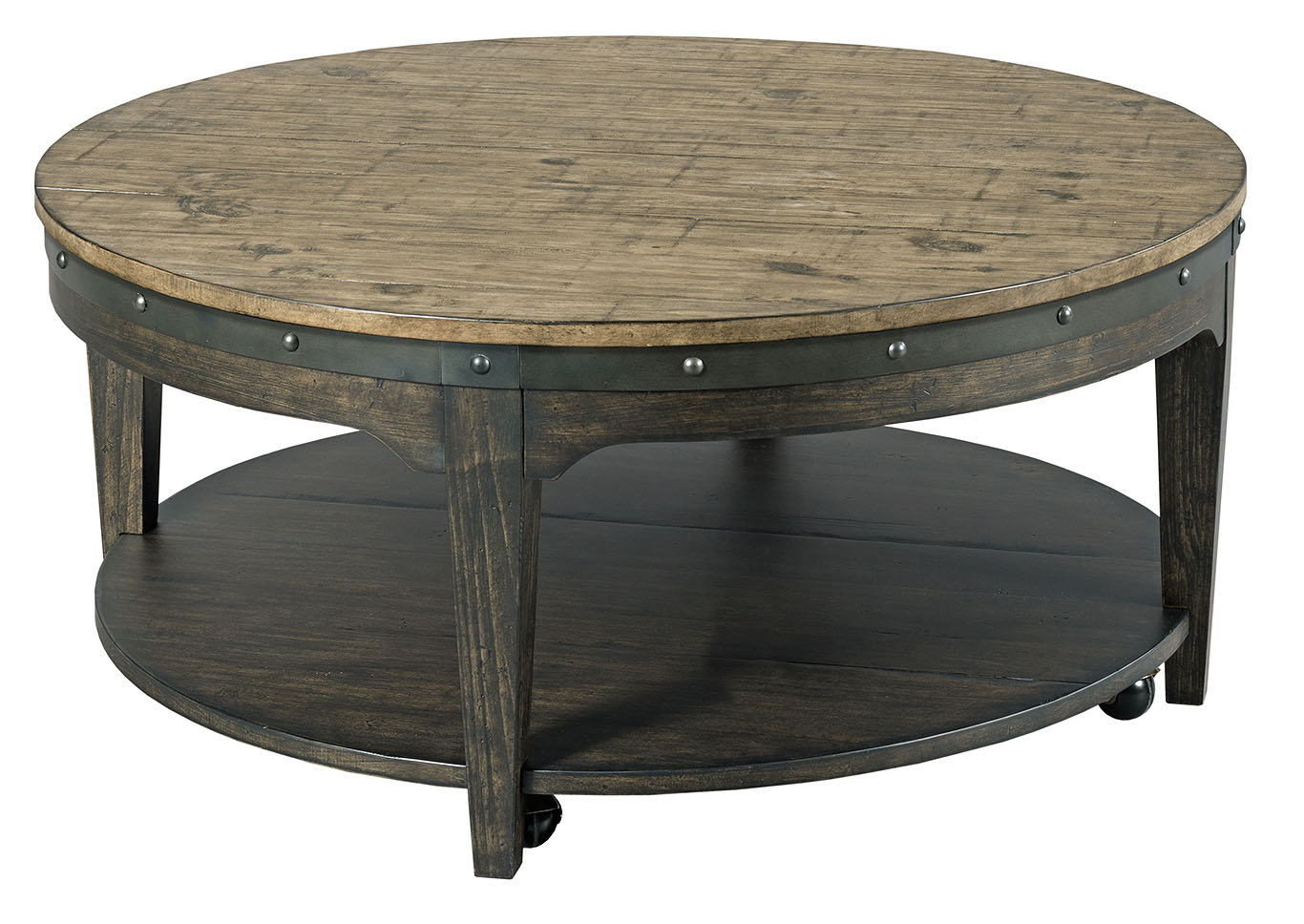 Artisans Charcoal Round Cocktail Table,Kincaid