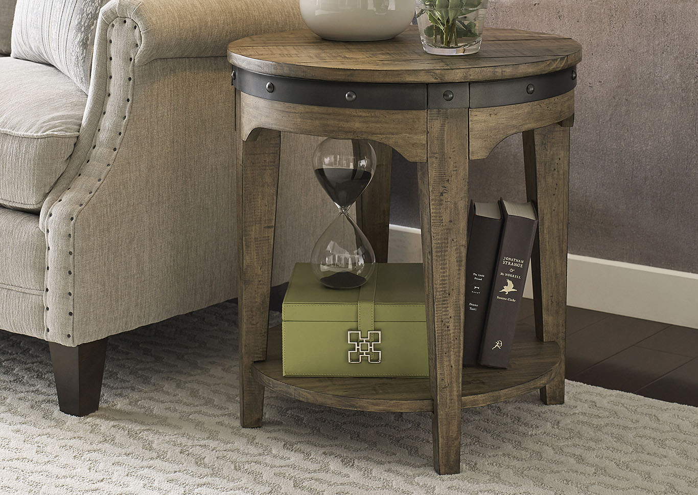 Artisans Stone Round End Table,Kincaid