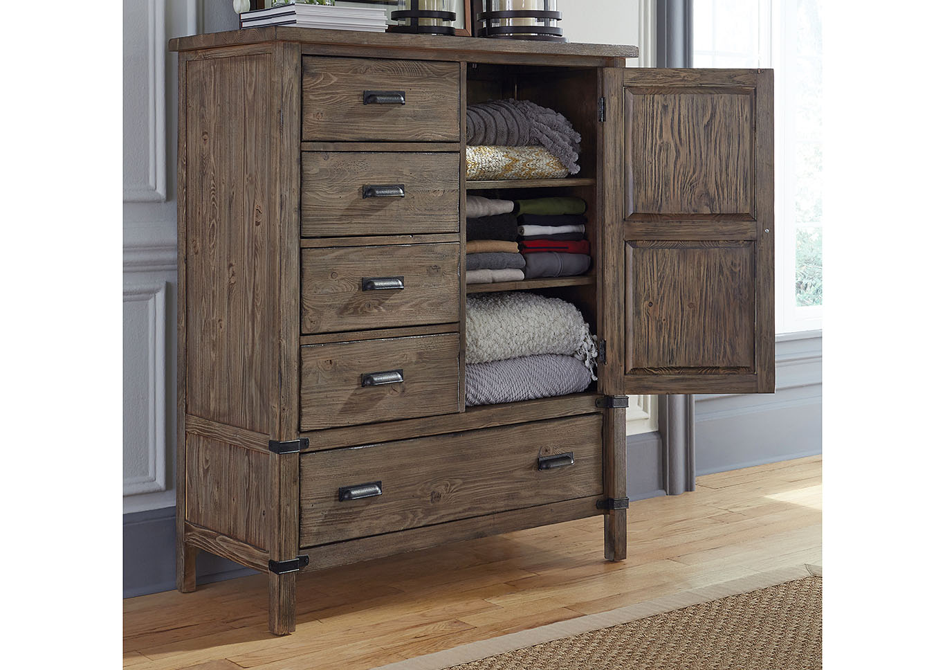 Foundry Driftwood Door Chest,Kincaid